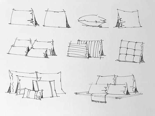 欣賞一些室內手繪線稿吧!